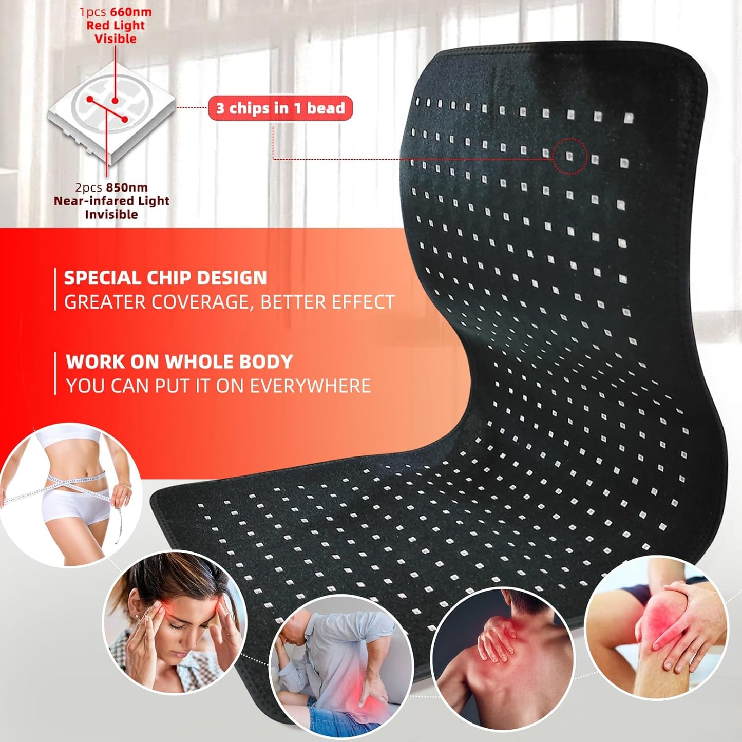 Red Wave Therapy Mat
