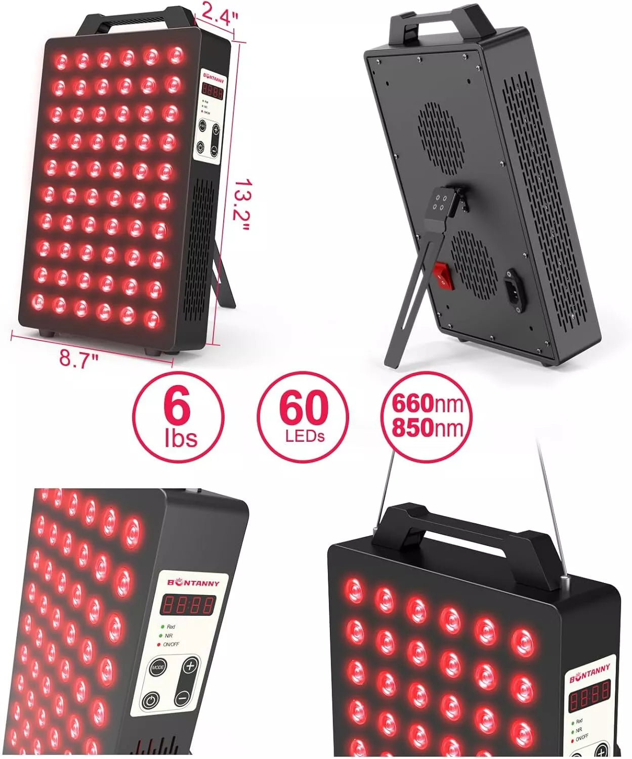 Red Wave Healing Infrared Light Therapy lamp