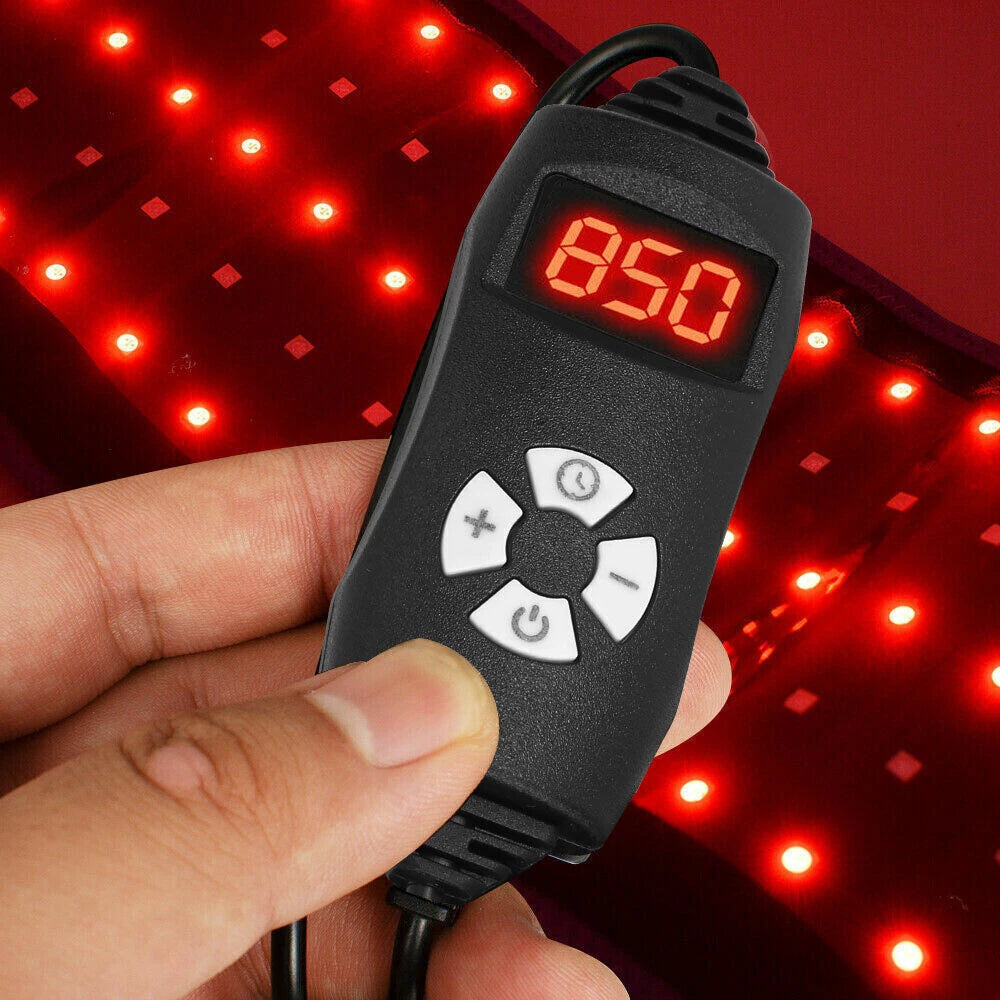 660nm Red Light 850nm Infrared Light Therapy Belt – Pain Relief & Fat Reduction Wrap