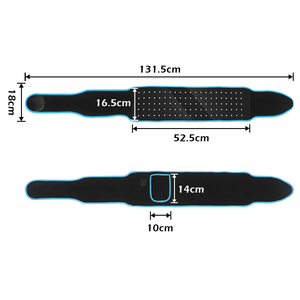 660nm Red Light 850nm Infrared Light Therapy Belt – Pain Relief & Fat Reduction Wrap