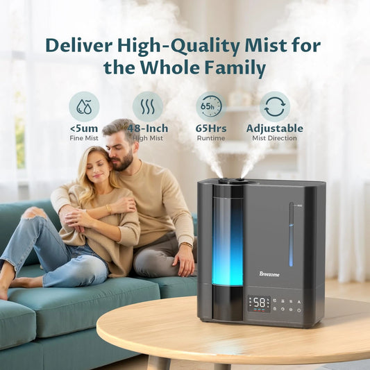 8L Warm & Cool Mist Humidifier for Bedroom & Large Rooms